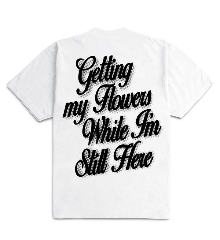 Outrank Getting My Flowers Ultra Heavyweight T-Shirt White OR3976PR | Pro Feet