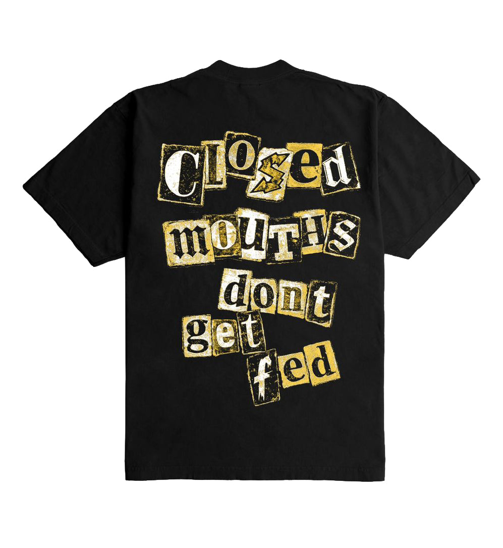 Outrank Closed Mouths Dont Get Fed Black OR4063PR | Pro Feet