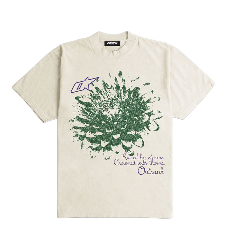 Outrank Raised By Storms T-Shirt Cream OR4072PR | Pro Feet