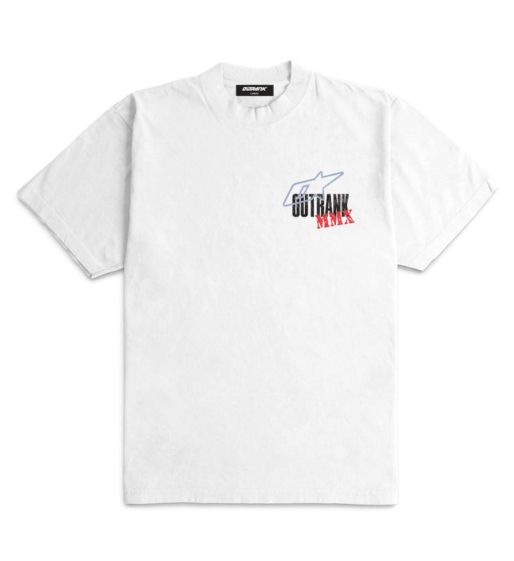 Outrank Dues Paid Daily Ultra Heavyweight T-Shirt White OR4081PR | Pro Feet