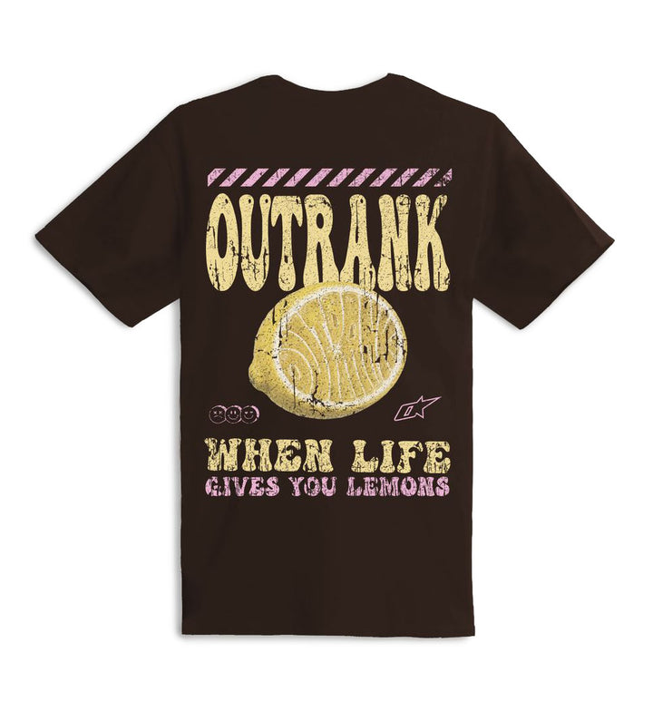 Outrank Freshly Squeezed T-Shirt Dark Chocolate OR5029T | Pro Feet