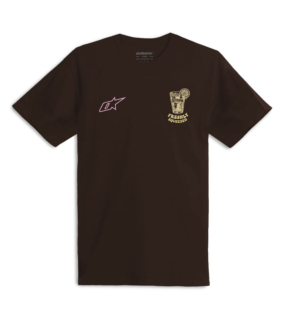 Outrank Freshly Squeezed T-Shirt Dark Chocolate OR5029T | Pro Feet