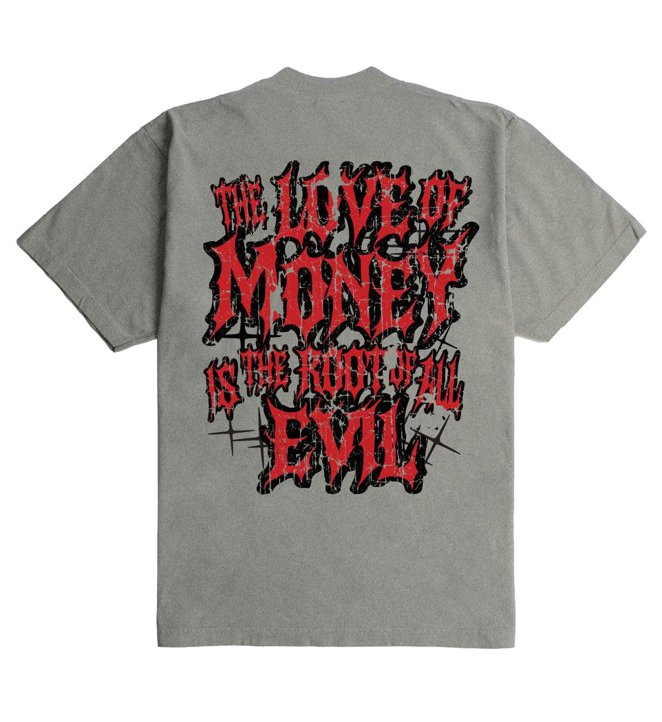 Outrank Money Love Ultra Heavyweight T-Shirt Cement OR5064PR | Pro Feet
