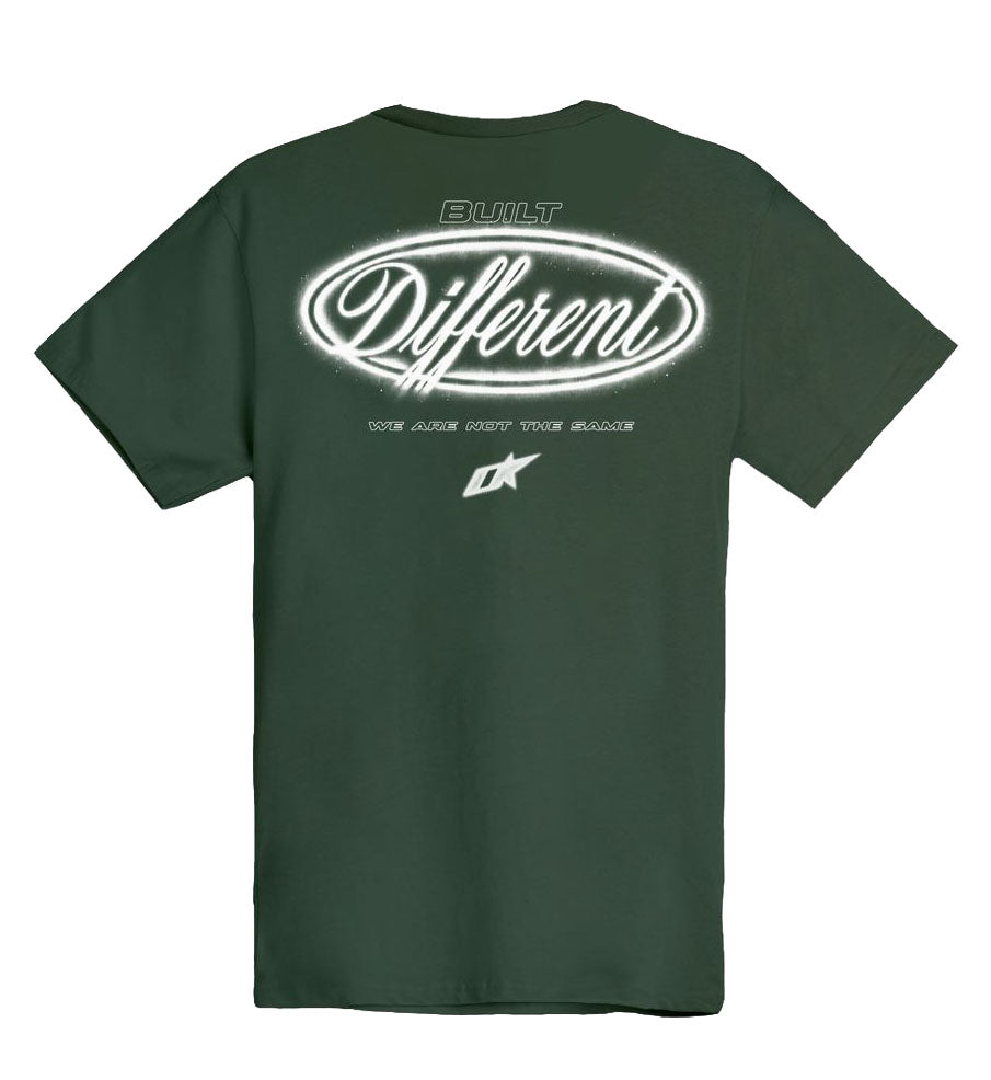 Outrank Built Different T-Shirt Forest Green OR5071T | Pro Feet