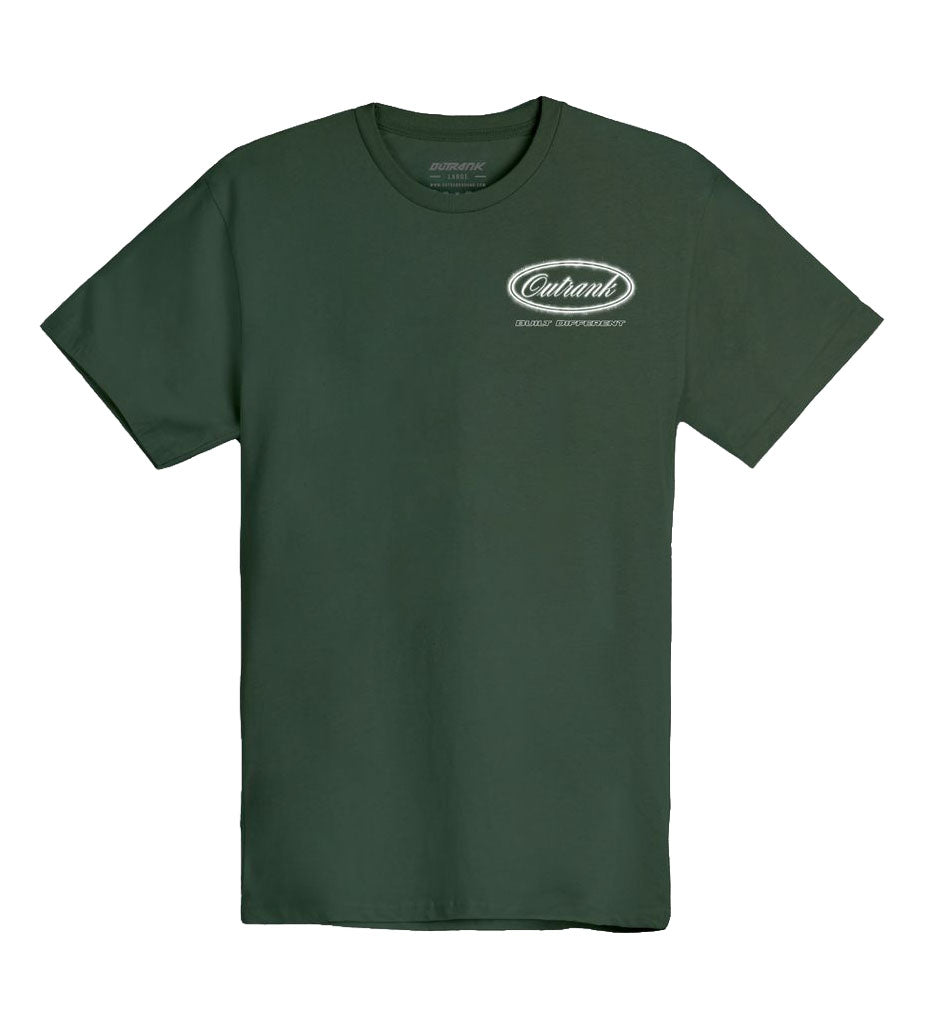 Outrank Built Different T-Shirt Forest Green OR5071T | Pro Feet