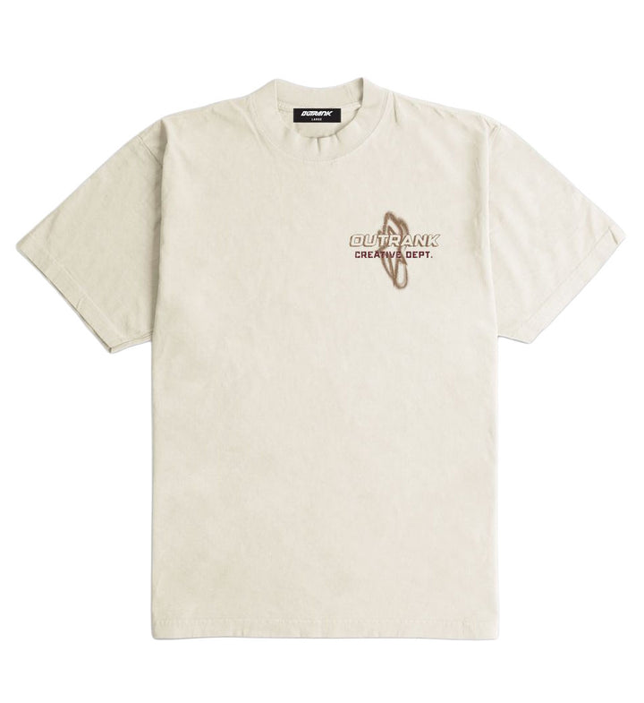Outrank Dreams Cost Nothing Ultra Heavyweight T-Shirt Cream OR5090PR | Pro Feet