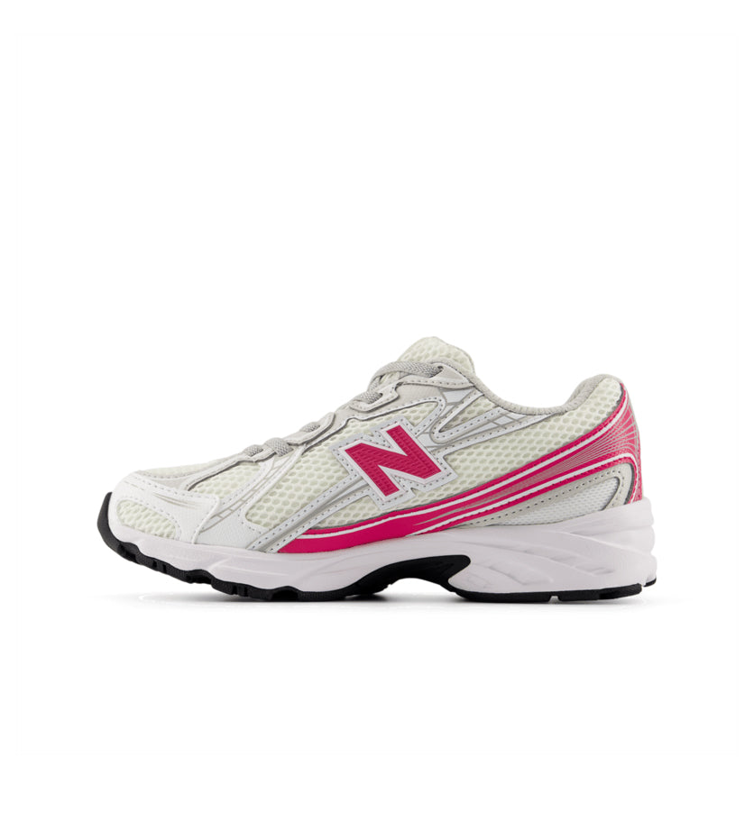 New Balance 740 Bungee Lace PS White Carnival Pink P740677 | Pro Feet