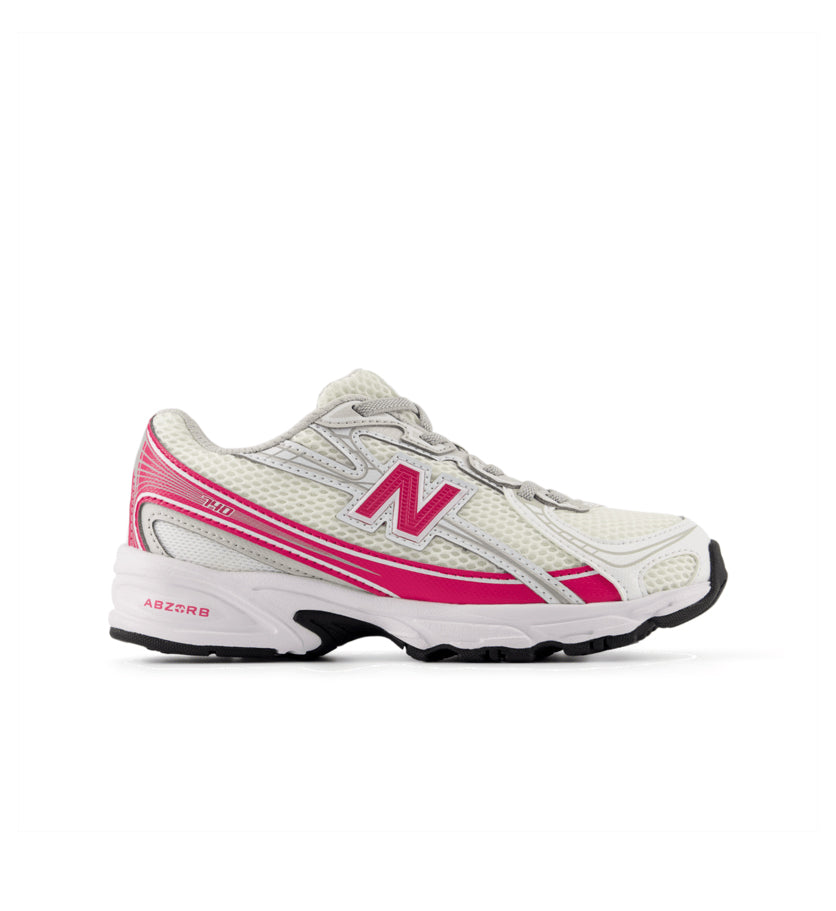 New Balance 740 Bungee Lace PS White Carnival Pink P740677 | Pro Feet