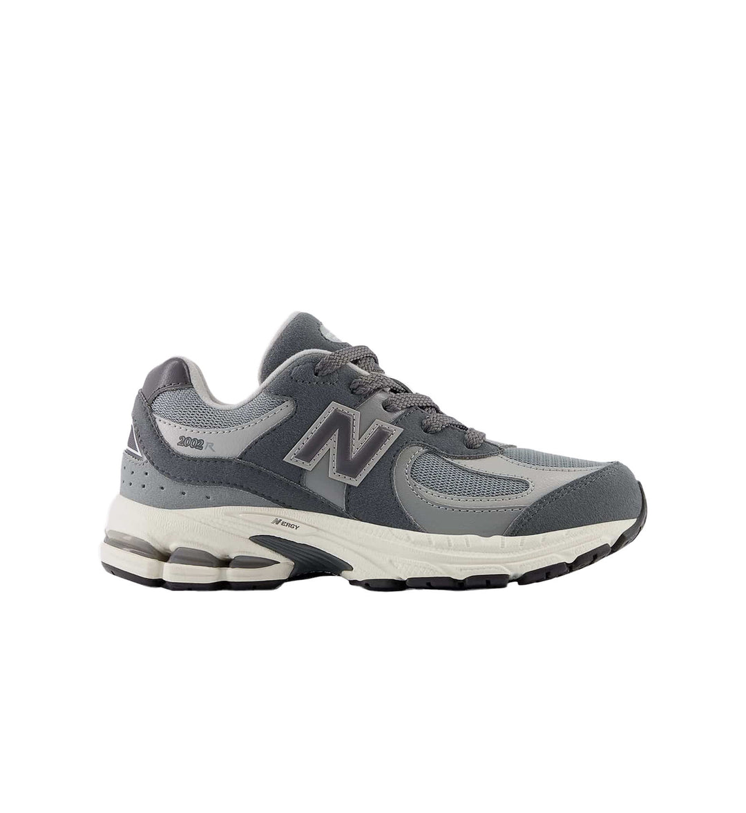 Gray New Balance sneaker on a white background