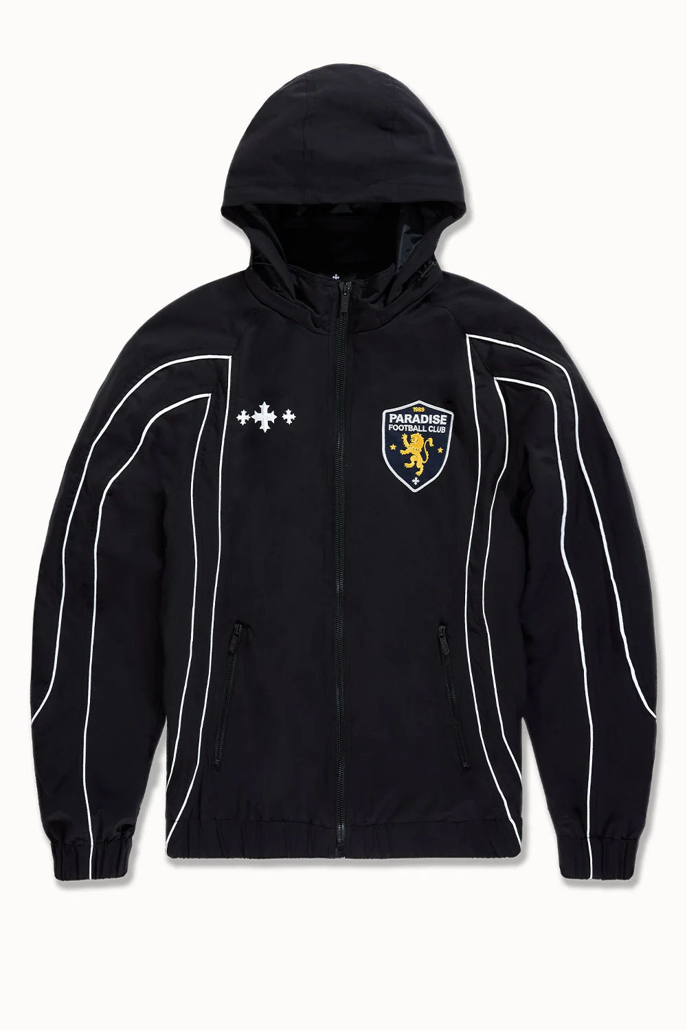 See You In Paradise Hooligan Hooded Track Jacket Black (PL8807HCJO)