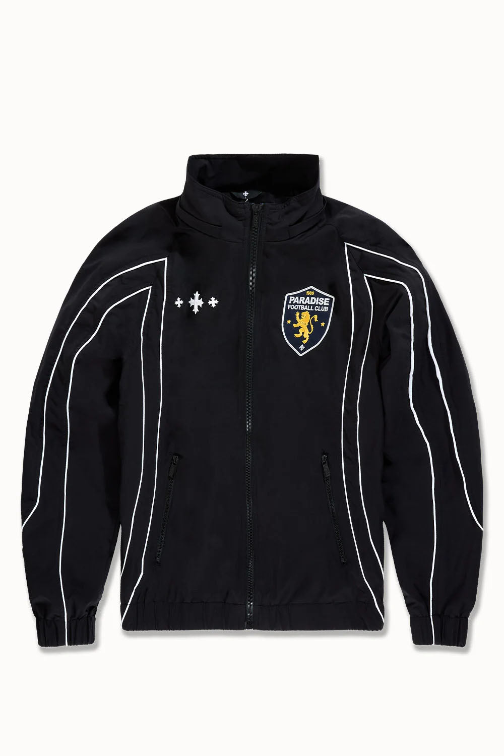 See You In Paradise Hooligan Hooded Track Jacket Black (PL8807HCJO)