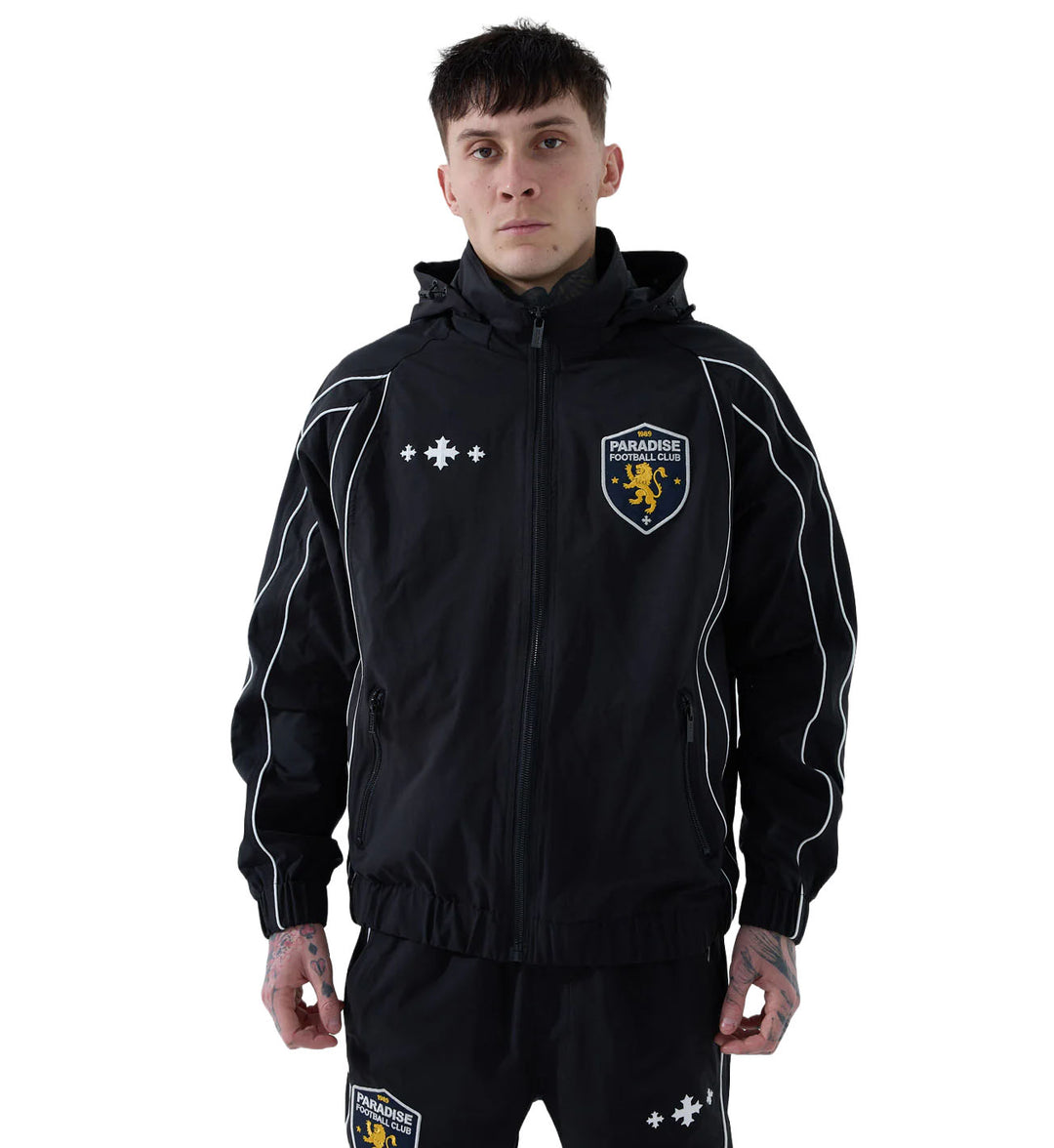 See You In Paradise Hooligan Hooded Track Jacket Black (PL8807HCJO)