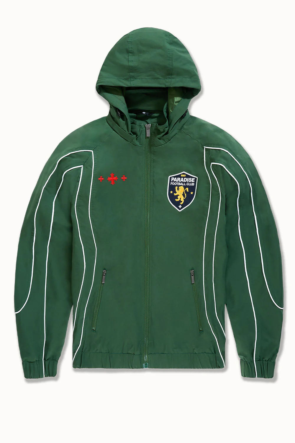 See You In Paradise Hooligan Hooded Track Jacket Green (PL8807HCJO)