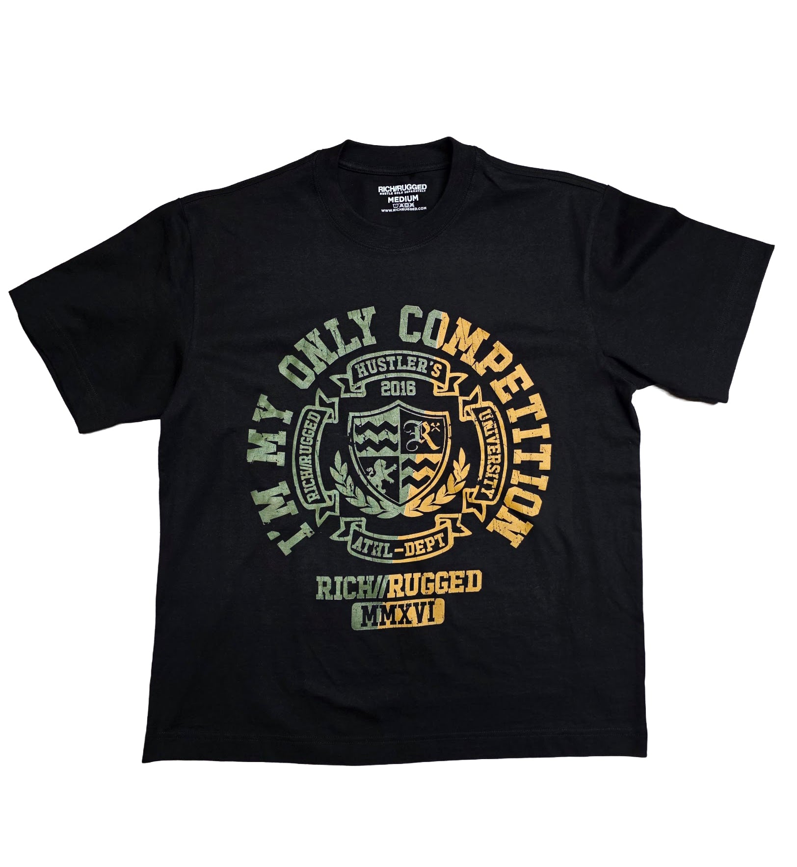 Rich & Rugged “Competition” T-Shirt Black (RCCOM-BLK1)