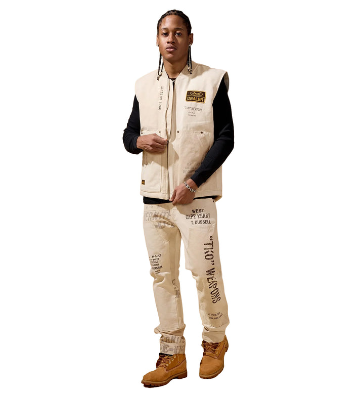 Jordan Craig Local Dealer Duck Canvas Vest Natural RE91775VAY | Pro Feet