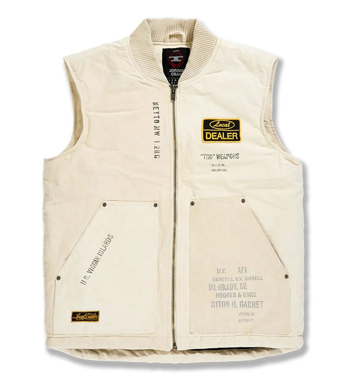 Jordan Craig Local Dealer Duck Canvas Vest Natural RE91775VAY | Pro Feet