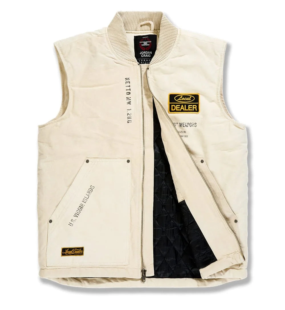 Jordan Craig Local Dealer Duck Canvas Vest Natural RE91775VAY | Pro Feet
