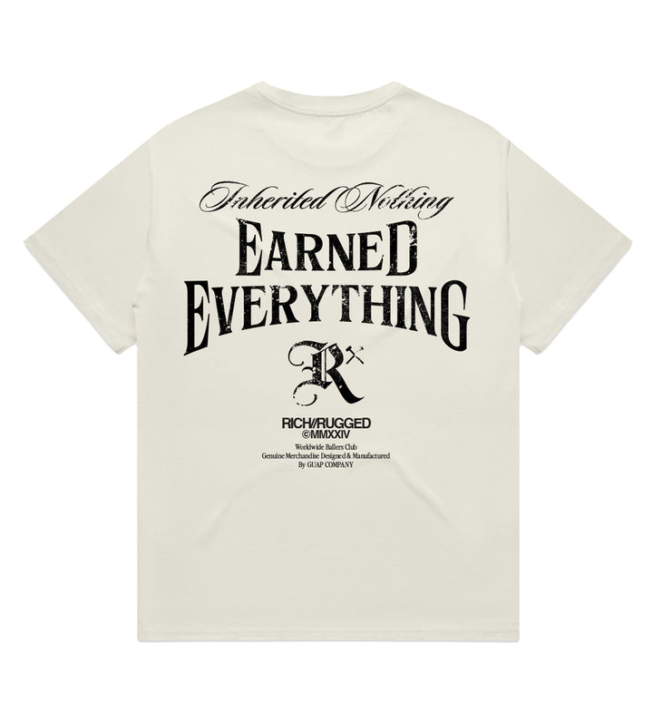 Rich &amp; Rugged Reign Heavyweight T-Shirt Ecru REHREN-ECR | Pro Feet
