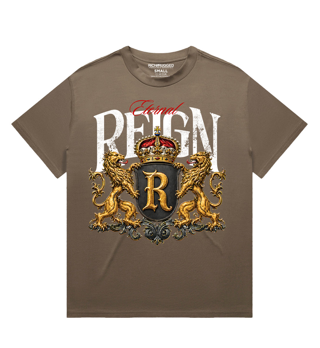 Rich &amp; Rugged Reign Heavyweight T-Shirt Walnut REHREN-WAL | Pro Feet