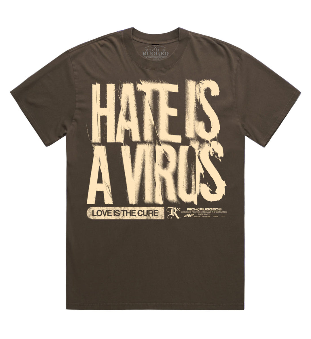 Rich & Rugged Virus T-Shirt Faded Brown