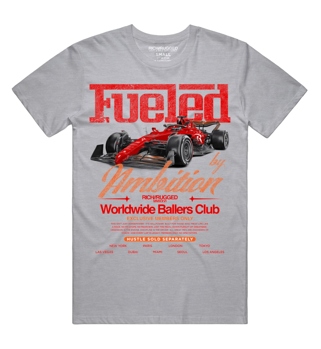 Rich &amp; Rugged Fueled T-Shirt Gray RRFUE-GRY | Pro Feet