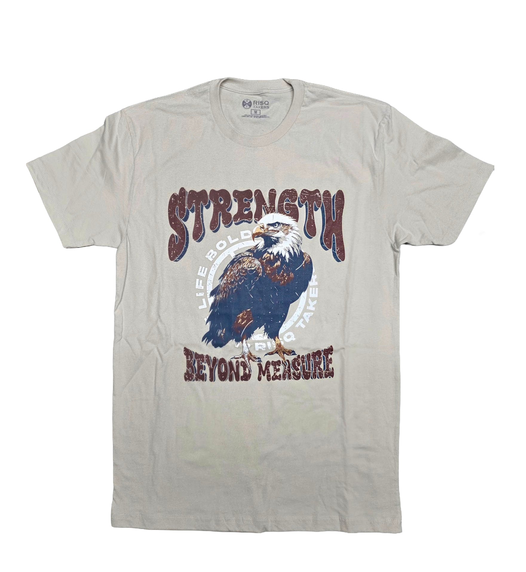 Risq Takers Strength Beyond Measure Sand Tee “Sand” (RTDE-STB-SND)
