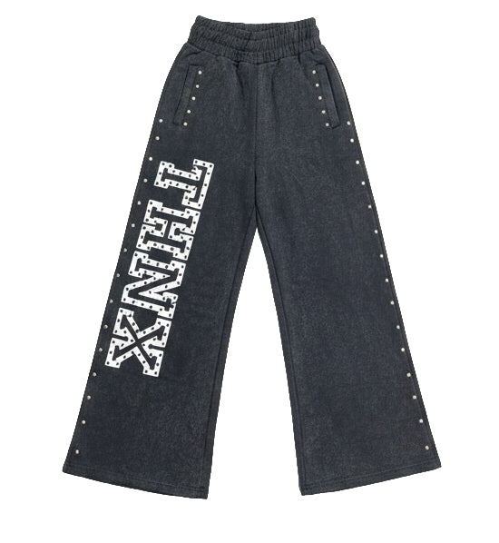 THNX FOR NOTHING AshStone Sweatpants Black Rustic RUSTICPNT-BLK | Pro Feet