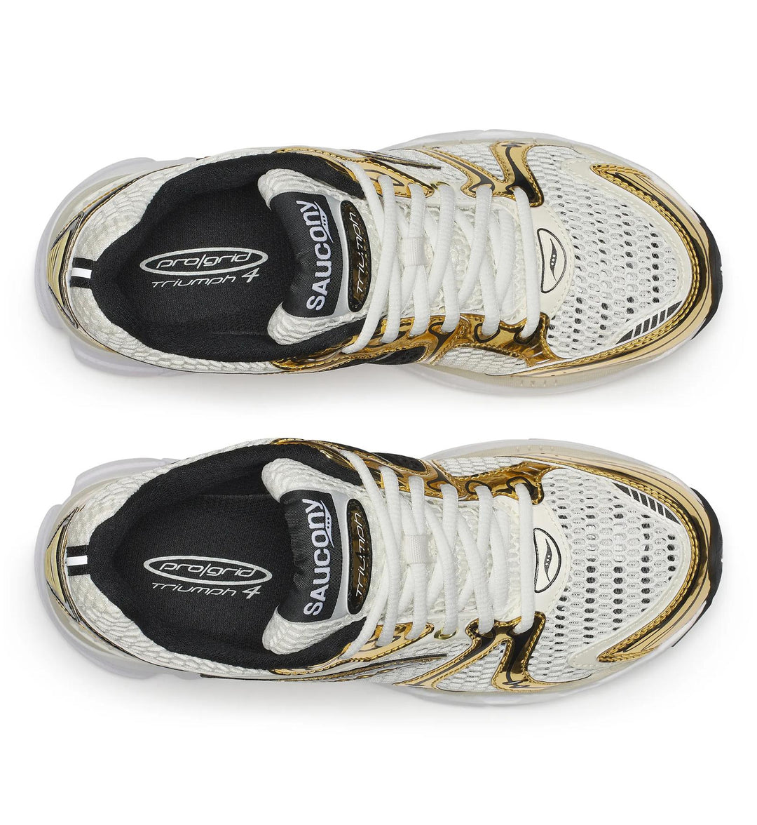 Saucony Women’s ProGrid Triumph 4 Egret Black S101944-1002 | Pro Feet