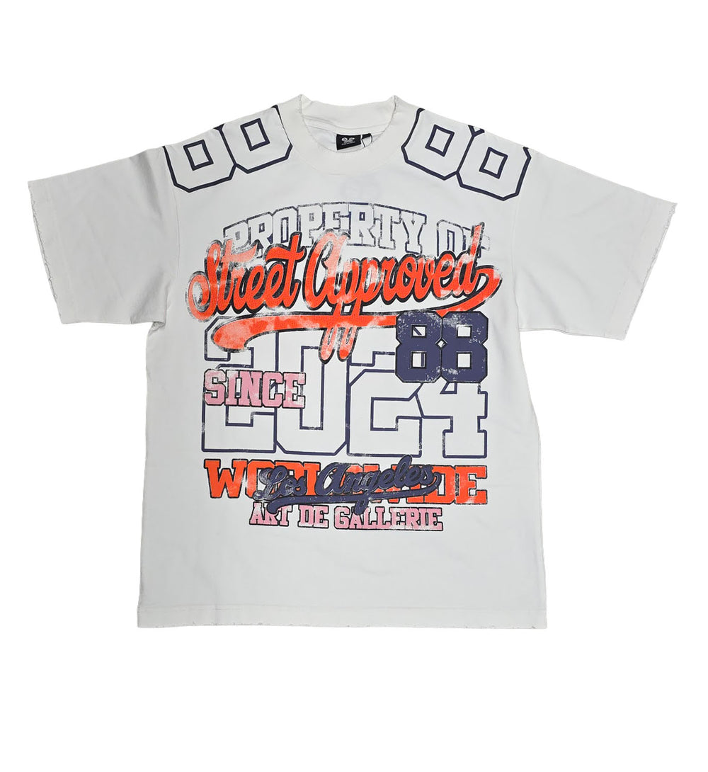 Street Approved STREET 88 Tee White (SAT101) | Pro Feet