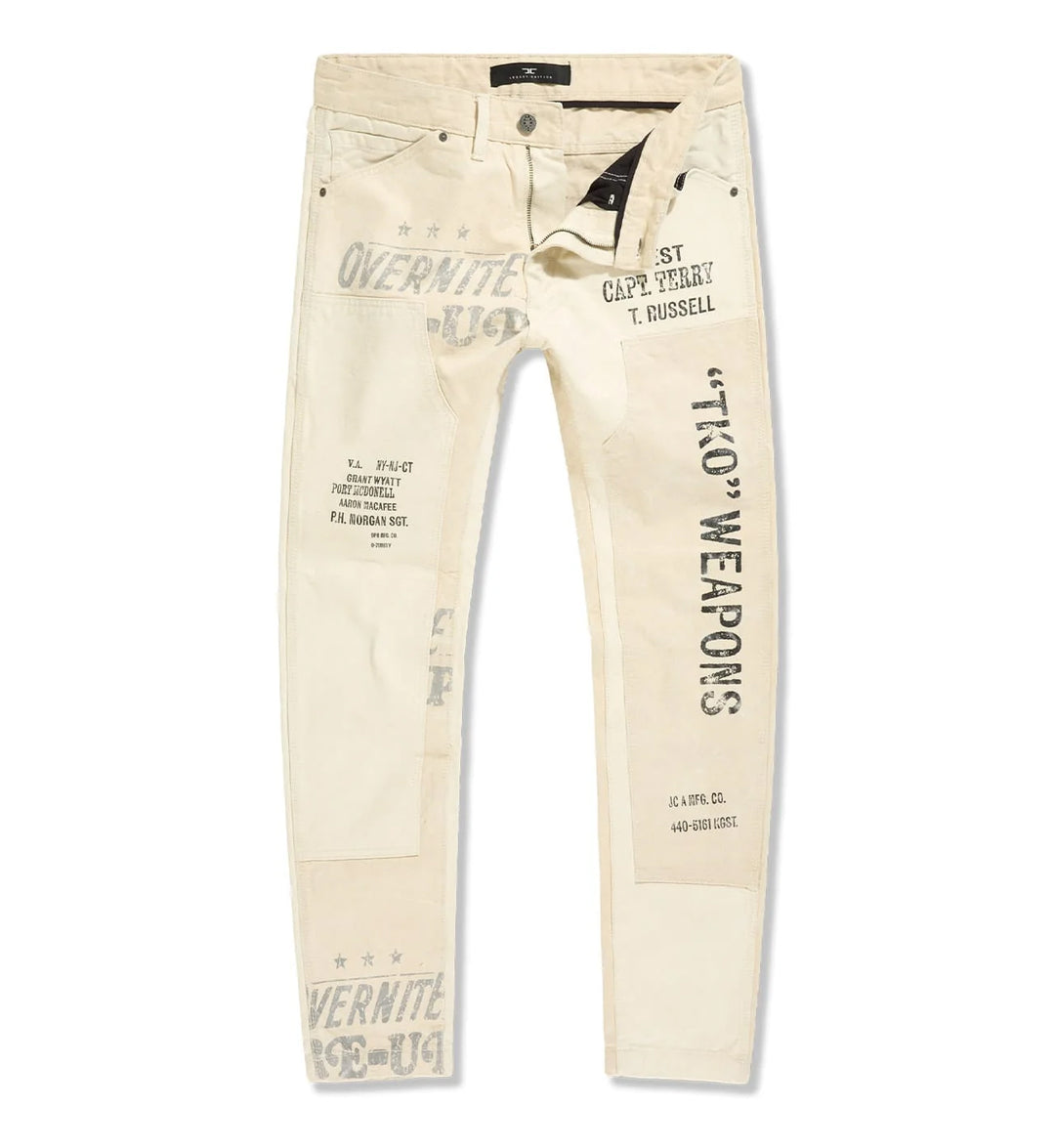 Jordan Craig Xavier Duck Canvas Carpenter Pants Natural SK591775TY | Pro Feet