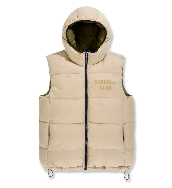See You In Paradise Divine Puffer Vest Olive SP9385VIP | Pro Feet