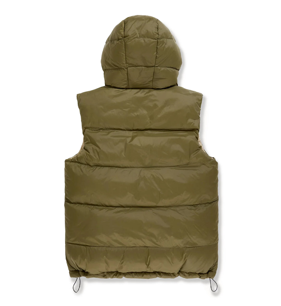 See You In Paradise Divine Puffer Vest Olive SP9385VIP | Pro Feet