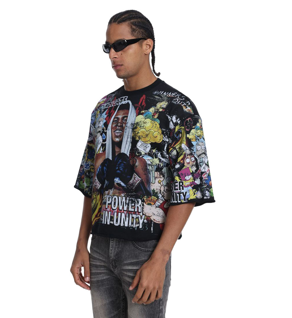 Syndicate Unity Crop Tee Black SQS_CROP 5 | Pro Feet