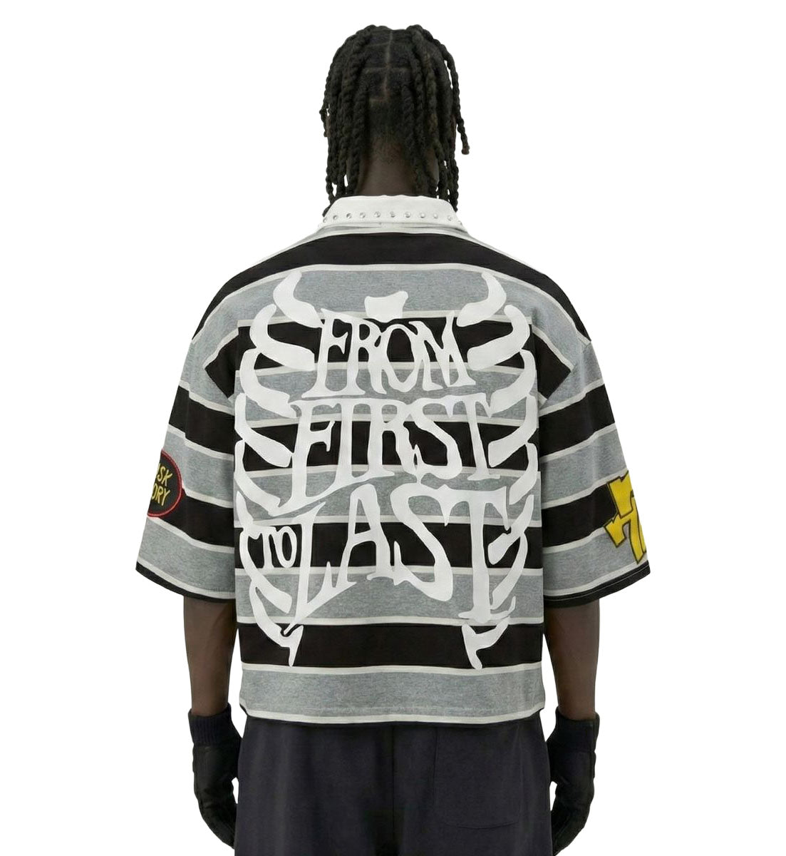 Love to Kleep Knit Patchwork Polo
