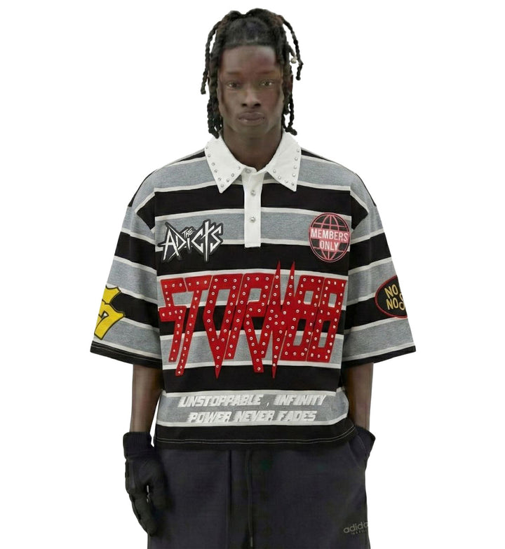 Love to Kleep Knit Patchwork Polo