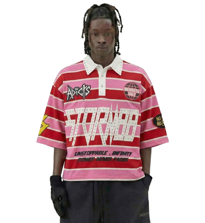Love to Kleep Knit Patchwork Polo