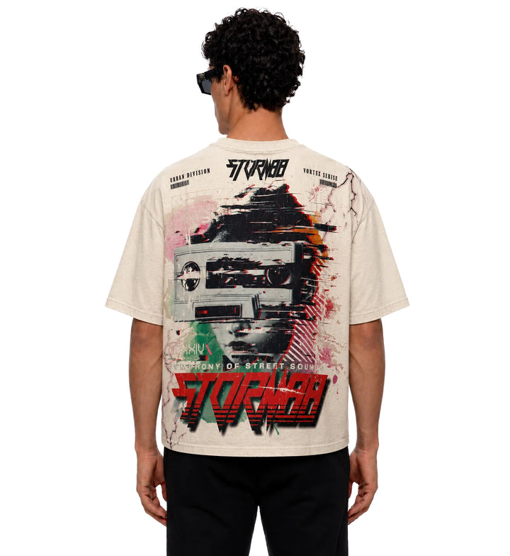 Kleep SOLANO Short Sleeve Regular Graphic Fit Tee Light Khaki Wash ST8-015 | Pro Feet