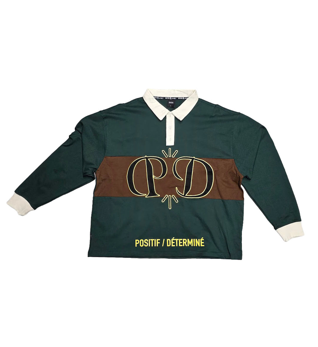 Switch Long Sleeve Rugby Polo Hunter Green SW6059 | Pro Feet