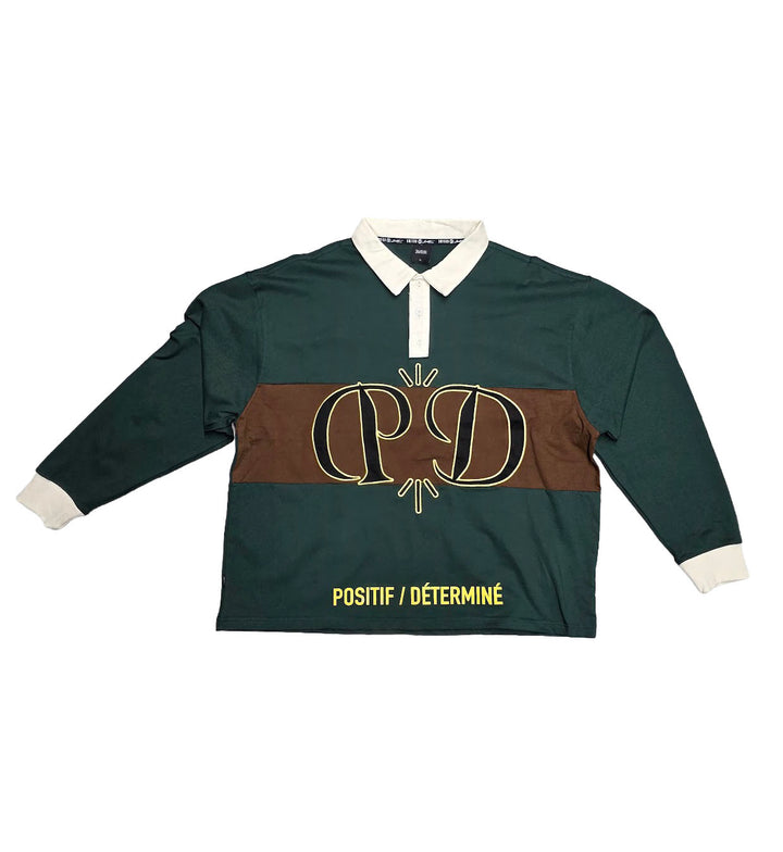 Switch Long Sleeve Rugby Polo Hunter Green SW6059 | Pro Feet