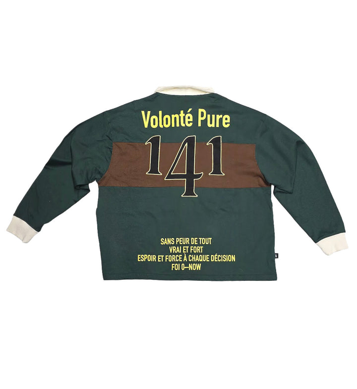 Switch Long Sleeve Rugby Polo Hunter Green SW6059 | Pro Feet