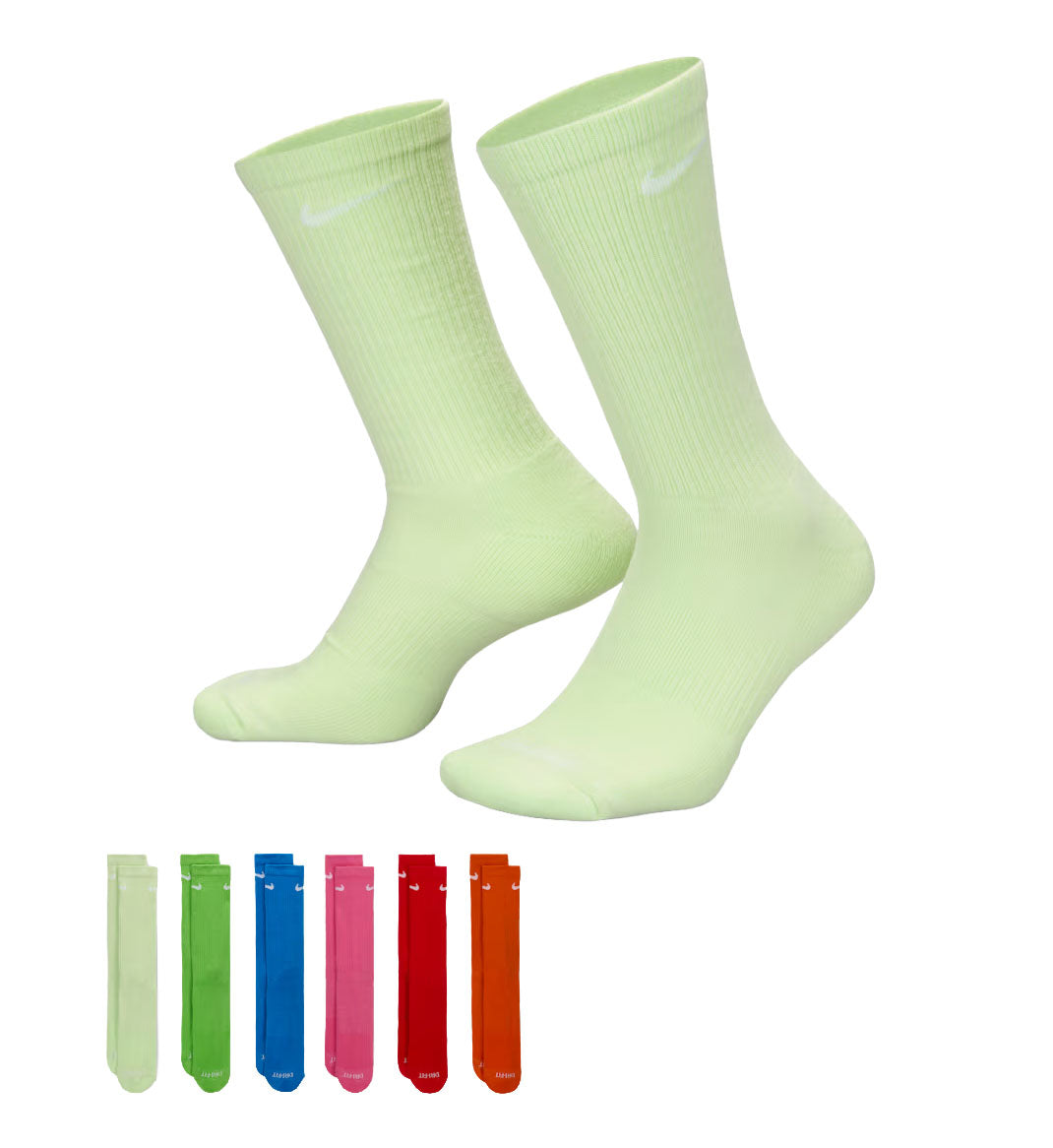 Nike Everyday Plus Cushioned Training Crew Socks (6 Pairs) 