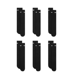 Nike Everyday Cushioned Training Crew Socks (6 Pairs) “Black/White” (SX7666-010)