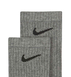 Nike Everyday Cushioned Training Crew Socks “Carbon Heather/Black” (SX7666-064)