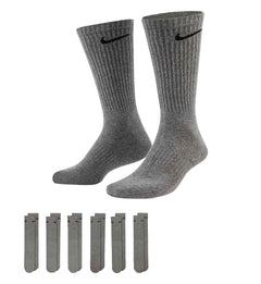 Nike Everyday Cushioned Training Crew Socks “Carbon Heather/Black” (SX7666-064)