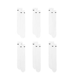 Nike Everyday Cushioned Training Crew Socks (6 Pairs) “White/Black” (SX7666-100)