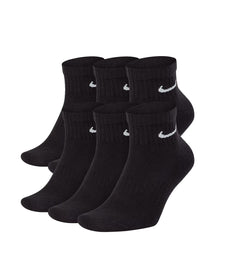Nike Everyday Cushioned Training Ankle Socks (6 Pairs) “Black/White” (SX7669-010)