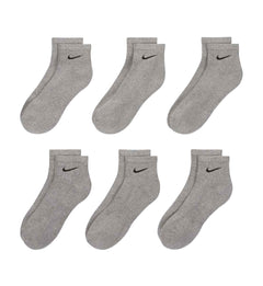 Nike Everyday Cushioned Training Ankle Socks “Carbon Heather/Black” (SX7669-064)