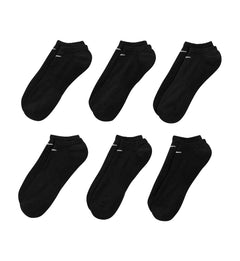 Nike Everyday Cushioned Training No-Show Socks (6 Pairs) “Black/White” (SX7675-010)