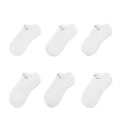 Nike Everyday Plus Cushioned Training No-Show Socks (6 Pairs) “White” (SX7675-100)