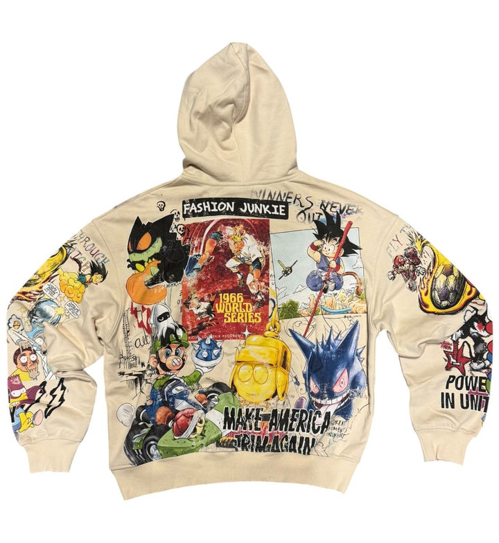 Syndicate Unity Zip Up Jacket Beige SYNFH_13 | Pro Feet